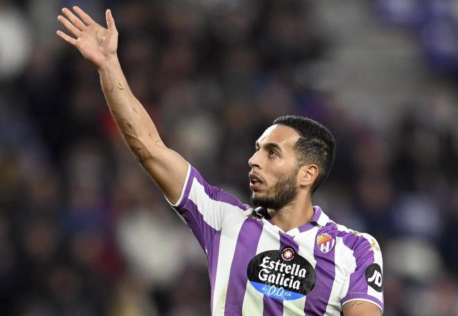 Anuar Tuhami, en el Valladolid - Racing (Foto: LALIGA).