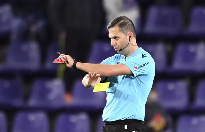 Daniel Jesús Trujillo Suárez, en el Valladolid - Racing (Foto: LALIGA).