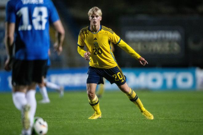 Bergvall, en un partido con Suecia (FOTO: Cordón Press).