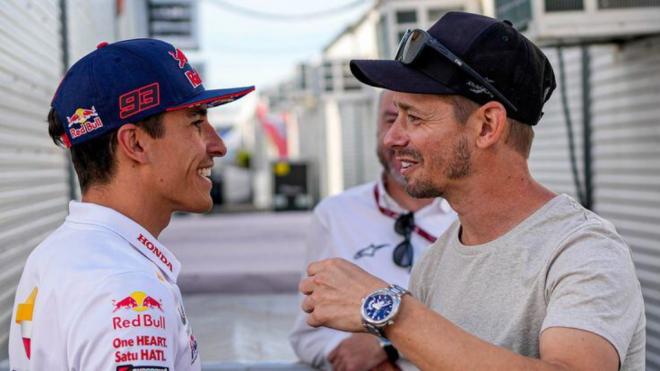 Casey Stoner y Marc Márquez (Foto: Repsol Honda).
