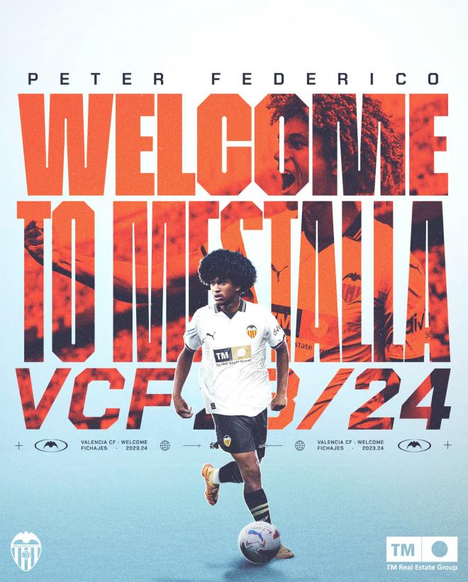 Peter Federico llega cedido al Valencia CF