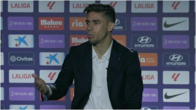 Gabriel Paulista, en la presentación con el Atlético de Madrid.