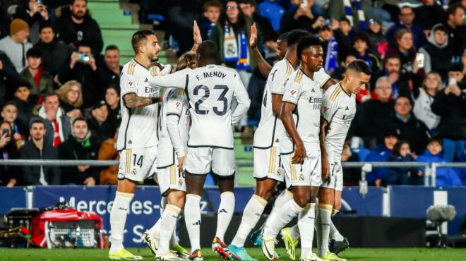 Real Madrid celebrando el gol de Joselu (Fuente: EuropaPress)