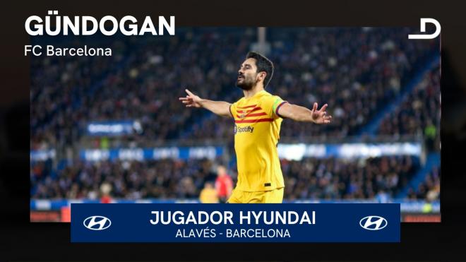 Ilkay Gündogan, Jugador Hyundai del Alavés-Barcelona.