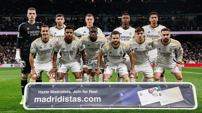 Once del Real Madrid ante el Atlético de Madrid (Foto: RMCF).