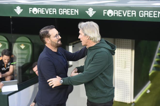 Pellegrini, ante Bordalás (Foto: Kiko Hurtado).