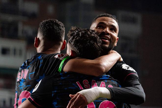 Celebración del gol de En-Nesyri ante el Rayo (Foto: Cordon Press).