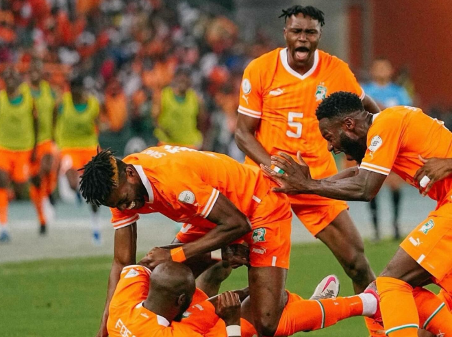 Jonathan Bamba celebrando un gol con Costa de Marfil (Foto: @djobamba7).