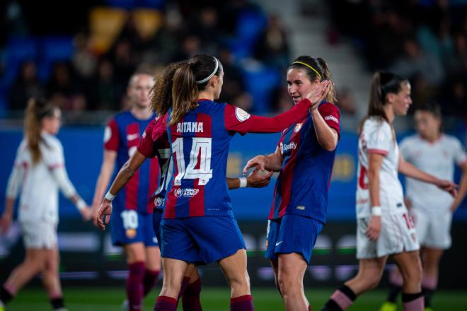 Celebración de un gol del Barça Femenino (Foto: FCB).