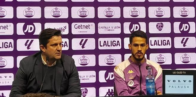 Lucas Oliveira, en su presentación con el Real Valladolid.
