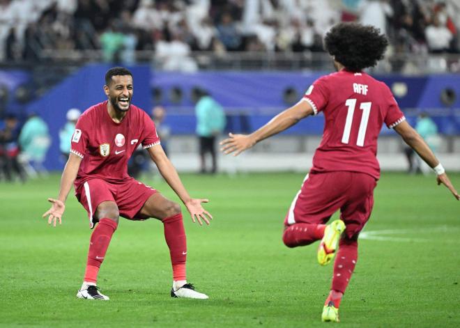 Afif celebrando un gol en la Copa Asia. (Fuente: Cordon Press)