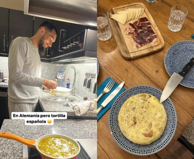 Borja Iglesias y sus destrezas en la cocina (@mariavalero)
