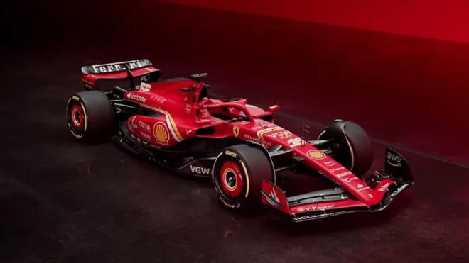 El nuevo SF24 que llevará Carlos Sainz esta temporada (Foto: Ferrari).