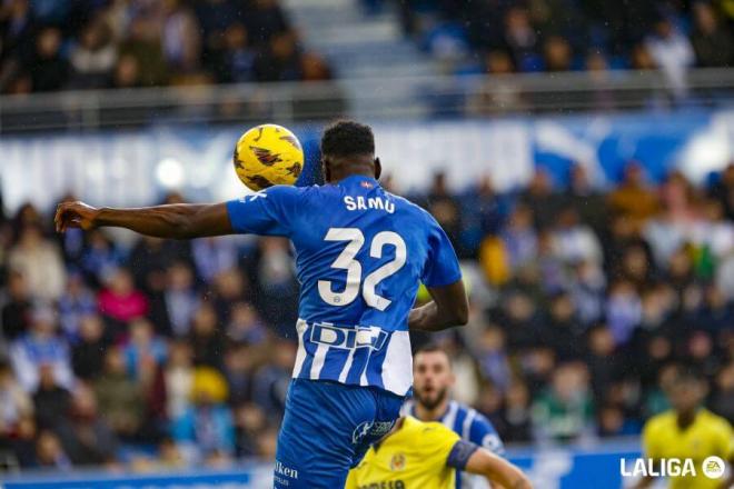 Samu Omorodion, con el Deportivo Alavés (Foto: LALIGA).