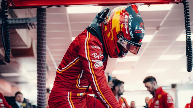 Carlos Sainz, en el SF24 (Foto: Ferrari).