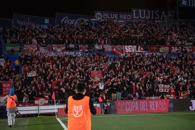 Aficionados del Sevilla ante el Getafe (FOto: Cordon Press).