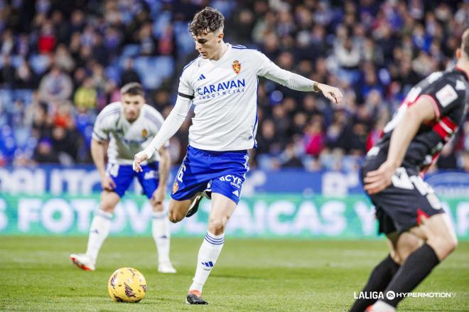 Alejandro Francés, en el Zaragoza - Cartagena (Foto: LALIGA).