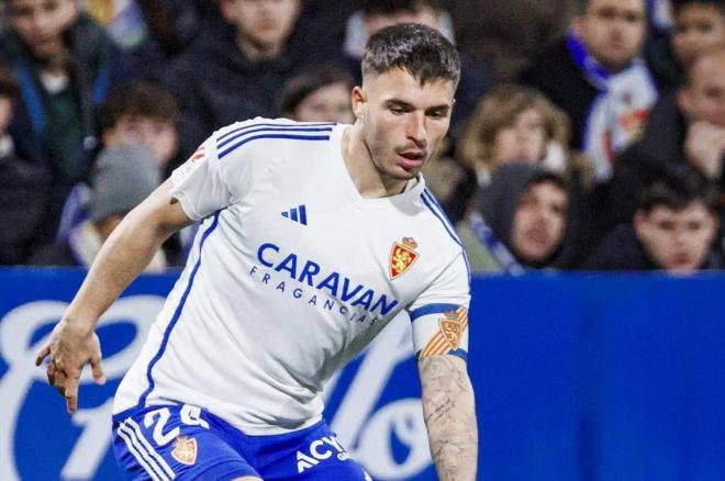 Lluís López, en el Zaragoza - Cartagena (Foto: LALIGA).