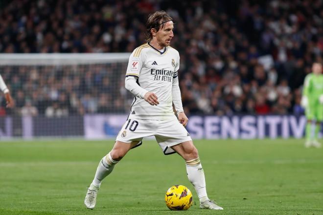 Luka Modric en el Real Madrid - Mallorca en el Santiago Bernabéu (Foto: Europa Press)