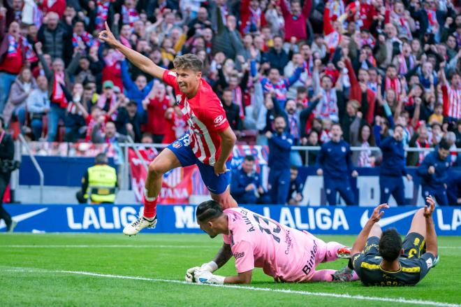 Marcos Llorente celebra un gol a Las Palmas (Foto: Cordon Press).