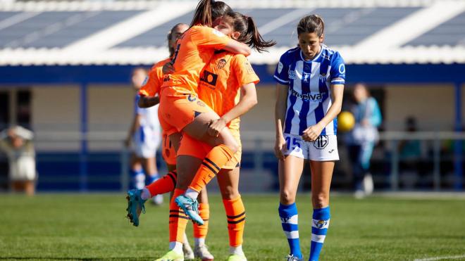 Gol del VCF Femenino (Foto: Valencia CF).