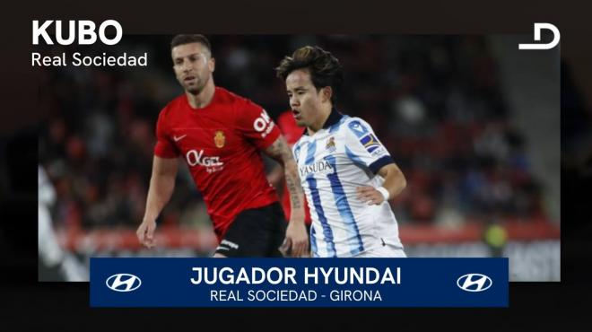 Take Kubo fue el jugador Hyundai del Mallorca-Real Sociedad.