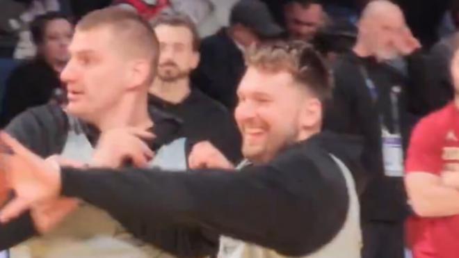 Jokic y Doncic se parten de risa en el All Star.