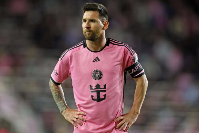 Leo Messi, con la camiseta del Inter Miami. (Foto: Cordon Press).