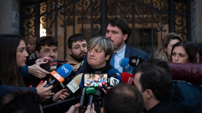 Esther García, la abogada de la víctima, ante la prensa (Foto: Europa Press).