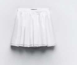Falda de doble capa de Zara