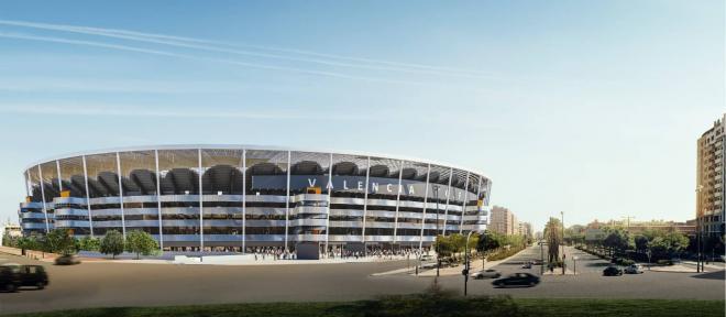 El proyecto del Valencia con el Nou Mestalla.