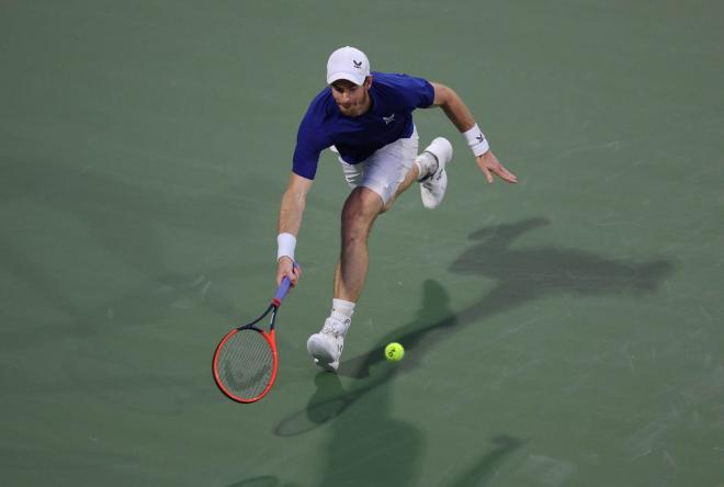Andy Murray, en un partido del ATP 500 de Dubái (Foto: EFE).