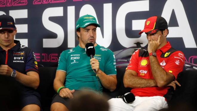 Fernando Alonso y Carlos Sainz, en 2023 (Foto: Cordon Press).