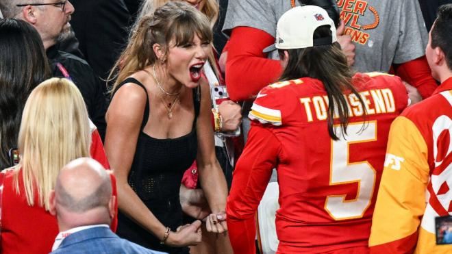 Taylor Swift y Townsend en la celebración de la Super Bowl 2024 (Foto: Cordon Press).