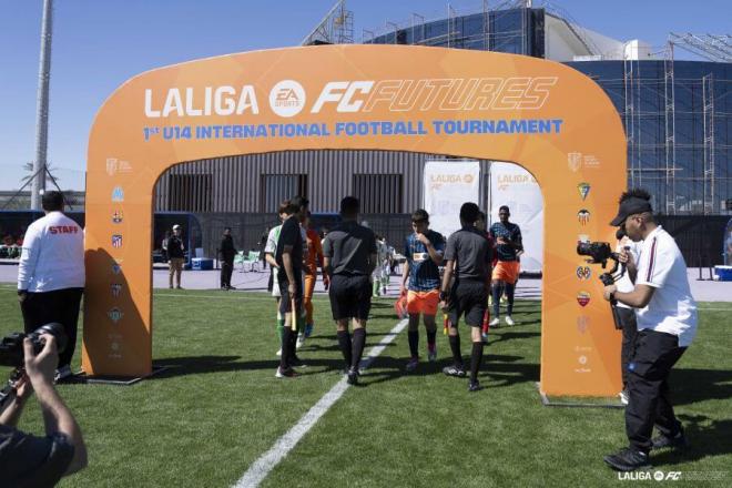 Arco de LALIGA FC FUTURES en el I Torneo Internacional sub 14 (FOTO: LALIGA FC FUTURES).