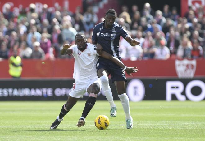 Soumaré, ante la Real (Foto: Kiko Hurtado).