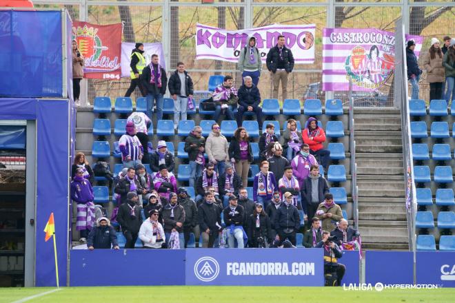 Afición del Valladolid desplazada a Andorra.