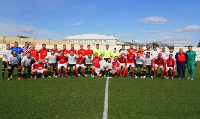 El equipo de la Asociación de Futbolistas del Valencia CF