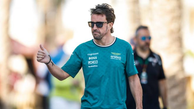 Fernando Alonso, en el GP de Bahréin (Foto: Cordon Press).