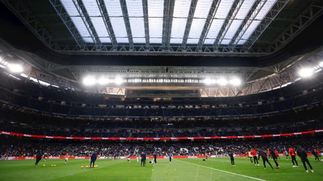 Imagen del Santiago Bernabéu en un día de partido (Europa Press)