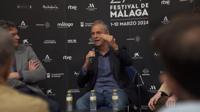 Joaquín Caparrós durante un acto de un documental en Málaga (Foto: ElDesmarque)
