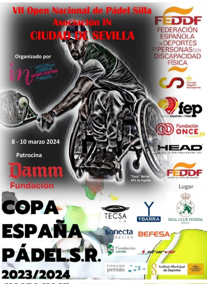 VII Open Pádel en silla de ruedas IN Ciudad de Sevilla este fin de semana en Pineda