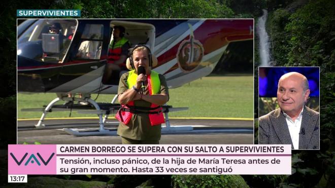 En 'Vamos a ver' analizan el salto de Carmen Borrego en 'Supervivientes' (Telecinco)