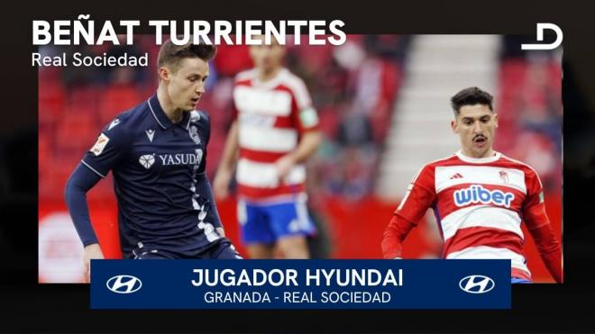 Beñat Turrientes fue el Hyundai del Granada-Real Sociedad.