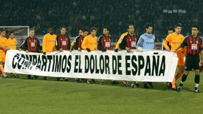 El homenaje del Valencia a las víctimas del 11M. (Fuente: Valencia CF)