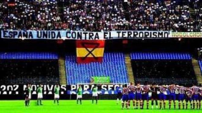 Los homenajes del fútbol español por el 11M