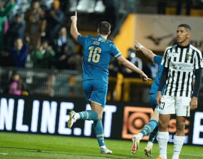 Nico González celebra su gol al Portimenense (Foto: Instagram @nico14).