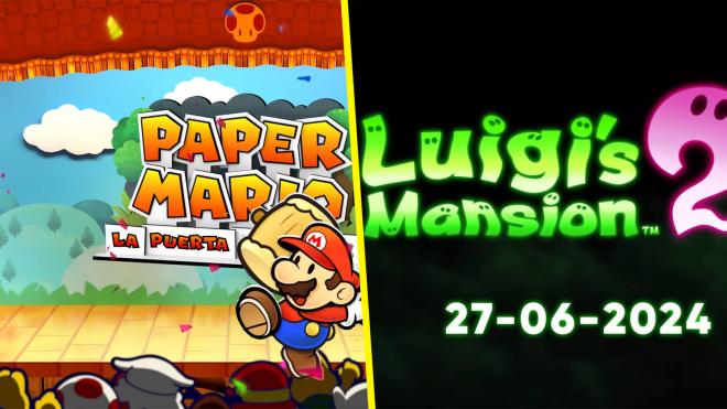 Paper Mario: La Puerta Milenariay Luigi's Mansion 2 HD anuncian fecha de estreno en Nintendo Switch