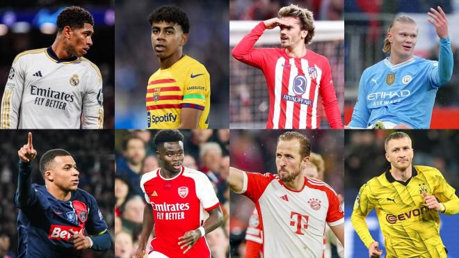 Los grandes jugadores que se van a enfrentar en los cuartos de Champions League (Europa Press)
