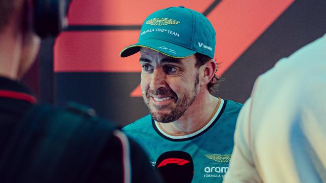 Fernando Alonso, en el GP de Qatar (Foto: Aston Martin).